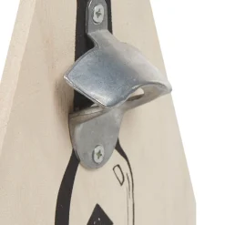 Gifi Rangement De Cuisine^Panier en bois pour bouteilles de bière décapsuleur intégré