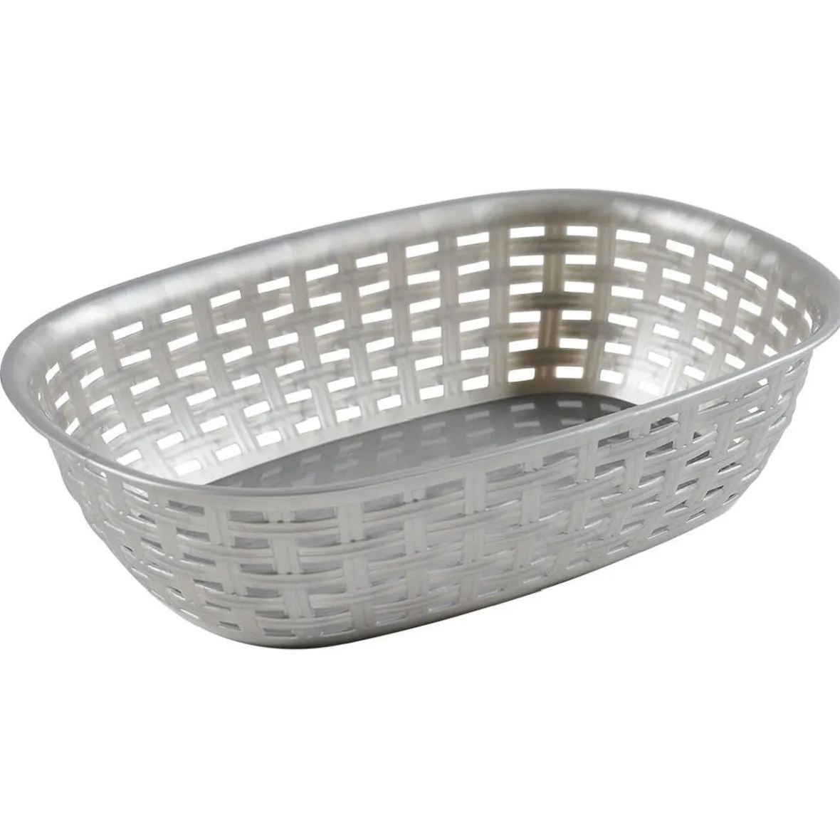 Gifi Rangement De Cuisine^Panier ovale plastique gris