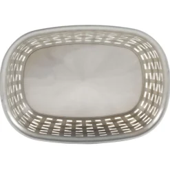 Gifi Rangement De Cuisine^Panier ovale plastique gris