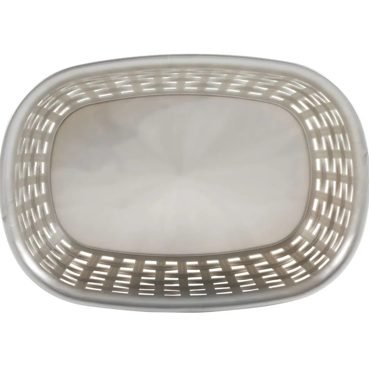Gifi Rangement De Cuisine^Panier ovale plastique gris