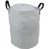 Best Panière à linge canvas noir et blanc Entretien Du Linge