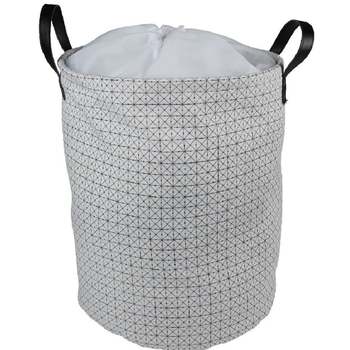 Best Panière à linge canvas noir et blanc Entretien Du Linge
