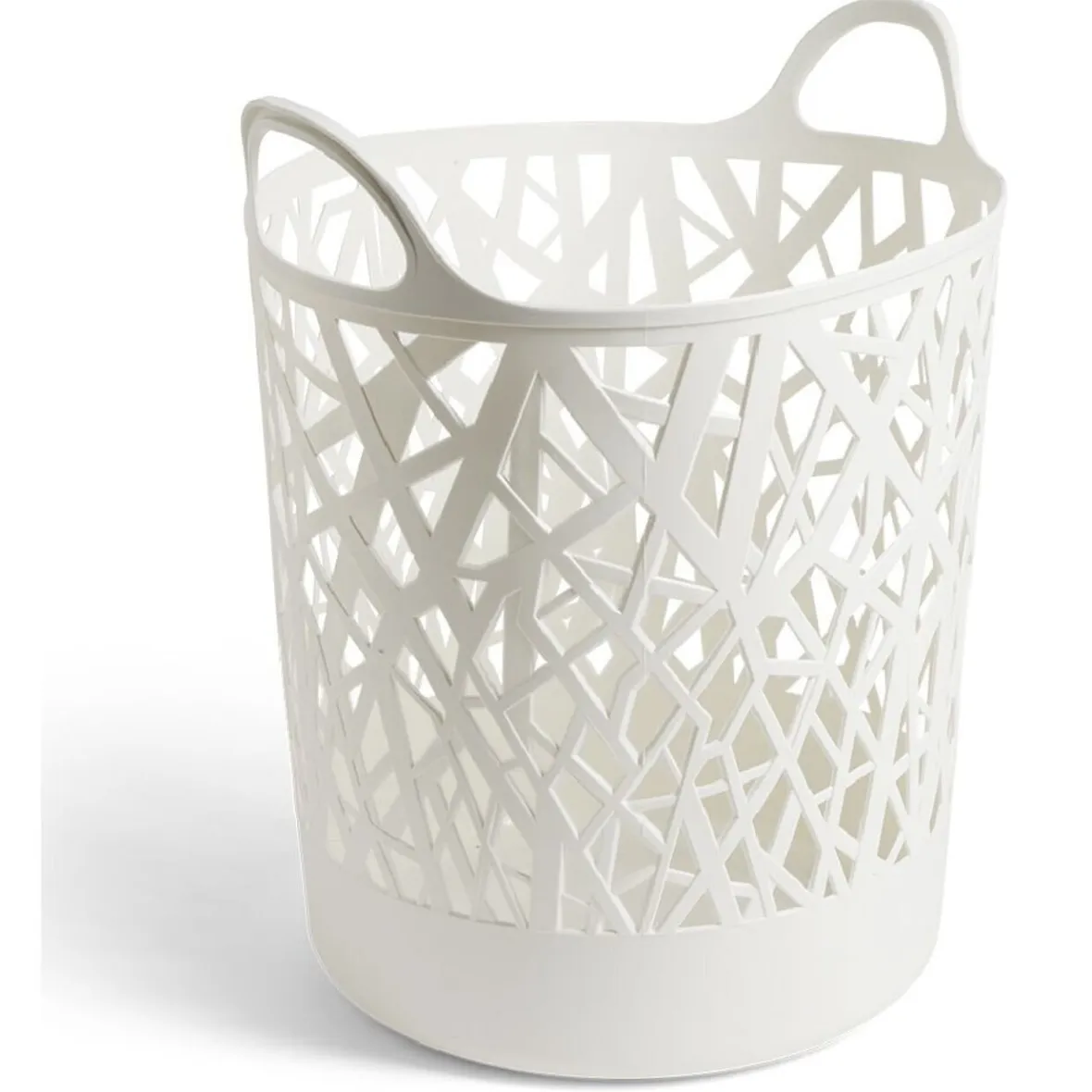 Best Panière à linge ronde plastique blanc 45L Entretien Du Linge