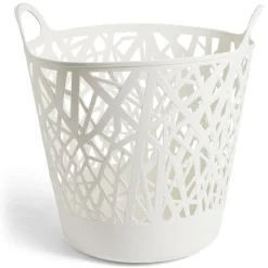 Best Panière à linge ronde plastique blanc 45L Entretien Du Linge