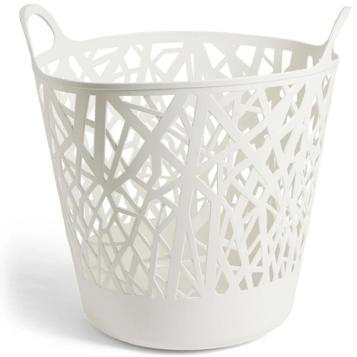 Best Panière à linge ronde plastique blanc 45L Entretien Du Linge