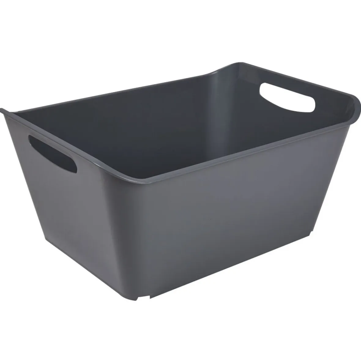 Best Panière de rangement grise 18 L Entretien Du Linge