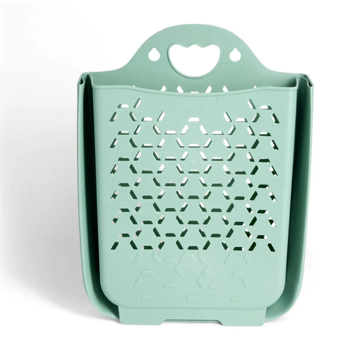 Best Panière 45L pliable plastique vert 36x25xH48cm Entretien Du Linge