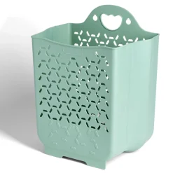 Best Panière 45L pliable plastique vert 36x25xH48cm Entretien Du Linge