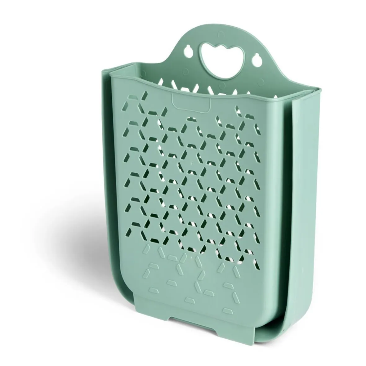 Best Panière 45L pliable plastique vert 36x25xH48cm Entretien Du Linge
