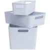 New Panière plastique x3 Rangement