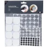 Patin adhésif en feutre blanc gris noir x125^Gifi New