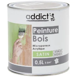 Peinture bois extérieur 0,5L marron satiné^Gifi Clearance