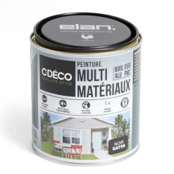 Peinture C'DÉCO tous supports 500ml noir satiné^Gifi Discount
