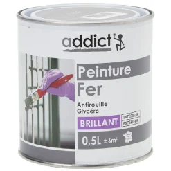 Peinture fer extérieur 0,5L noir brillant^Gifi Clearance