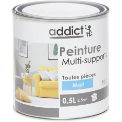 Peinture multi-surfaces 0,5L blanc mat^Gifi Clearance