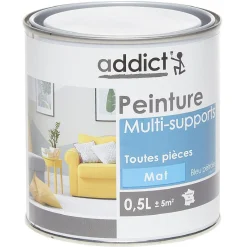 Peinture multi-surfaces 0,5L bleu pétrôle mat^Gifi Discount