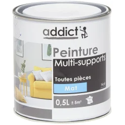 Peinture multi-surfaces 0,5L noir mat^Gifi Outlet