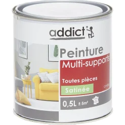 Peinture multi-surfaces 0,5L rouge cerise satiné^Gifi Best