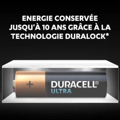 Pile alacaline Duracell Ultra AA 1,5 Volts LR06 - Lot de 4^Gifi Online