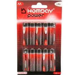 Pile Alcaline Homday Power LR06 type AA x10^Gifi Sale