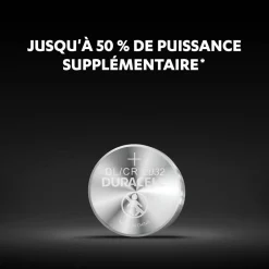 Pile bouton Duracell spécial lithium CR2032/DL2032 - Lot de 2^Gifi Clearance