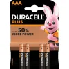 Pile Duracell Plus alcaline AAA 1,5 Volts LR03 - Lot de 4^Gifi Clearance