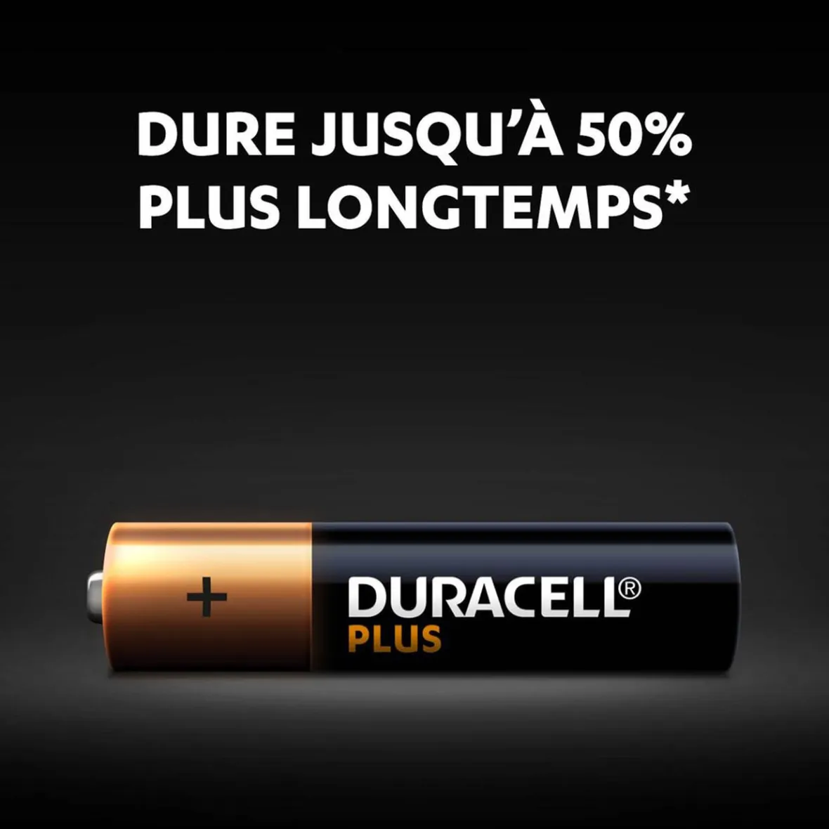 Pile Duracell Plus alcaline AAA 1,5 Volts, LR03 - Lot de 8^Gifi New