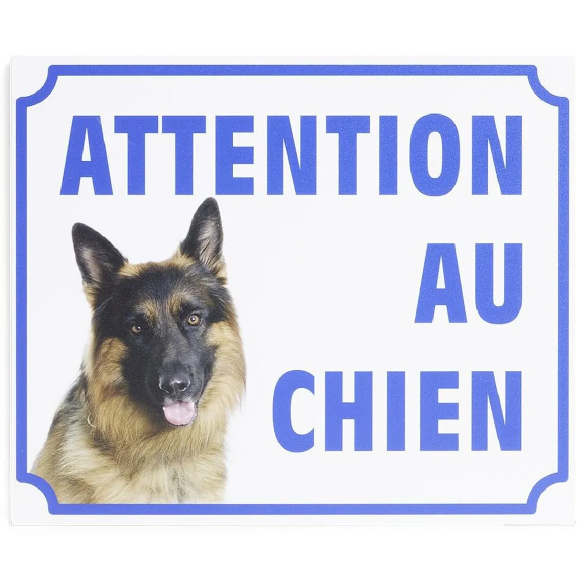Plaque signalétique "Attention au chien" - 24x20 cm^Gifi Best