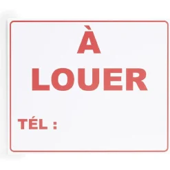Plaque signalétique "À louer" - 24x20 cm^Gifi Discount