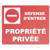 Plaque signalétique "Propriété privée" - 24x20 cm^Gifi Best
