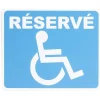 Plaque signalétique "Réservé, mobilité réduite" - 24x20 cm^Gifi Sale