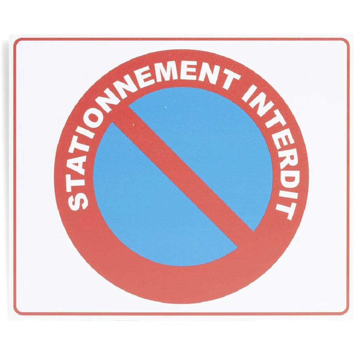 Plaque signalétique "Sationnement interdit" - 24x20 cm^Gifi Clearance