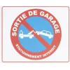 Plaque signalétique "Stationnement interdit, sortie de garage" 24x20cm^Gifi Best
