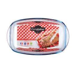 Gifi Cuisson^Plat à four rectangulaire transparent 6,5 L