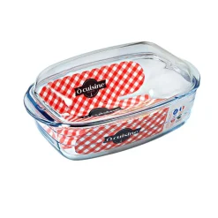 Gifi Cuisson^Plat à four rectangulaire transparent 6,5 L