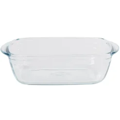 Gifi Cuisson^Plat à four rectangulaire en verre couvercle plastique