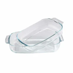 Gifi Cuisson^Plat à four rectangulaire en verre x 2