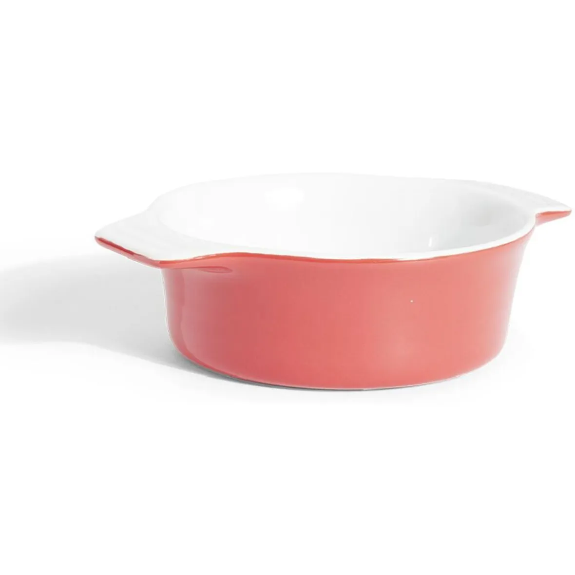 Gifi Cuisson^Plat à four rond en céramique rouge 13,5x17xH5cm