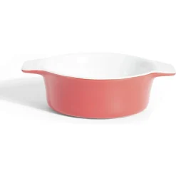 Gifi Cuisson^Plat à four rond en céramique rouge 13,5x17xH5cm