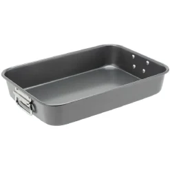 Gifi Cuisson^Plat à four XXL antiadhésif inoxydable