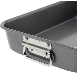 Gifi Cuisson^Plat à four XXL antiadhésif inoxydable