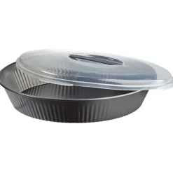 Gifi Cuisson^Plat à gâteau transportable forme rond gris