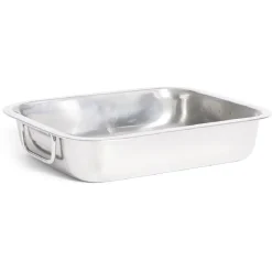 Gifi Cuisson^Plat à lasagnes en inox 27x19,5xH6,5cm
