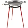 Gifi Cuisson^Plat à paella ø 40 cm avec réchaud gaz et trépied H66 cm