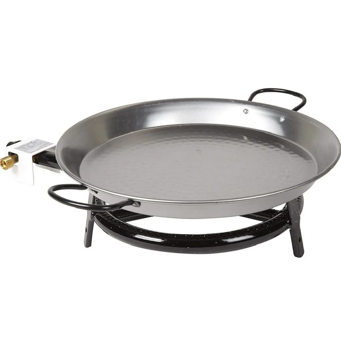 Gifi Cuisson^Plat à paella ø 40 cm avec réchaud gaz et trépied H66 cm