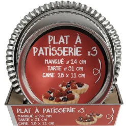 Gifi Cuisson^Plat à pâtisserie x3