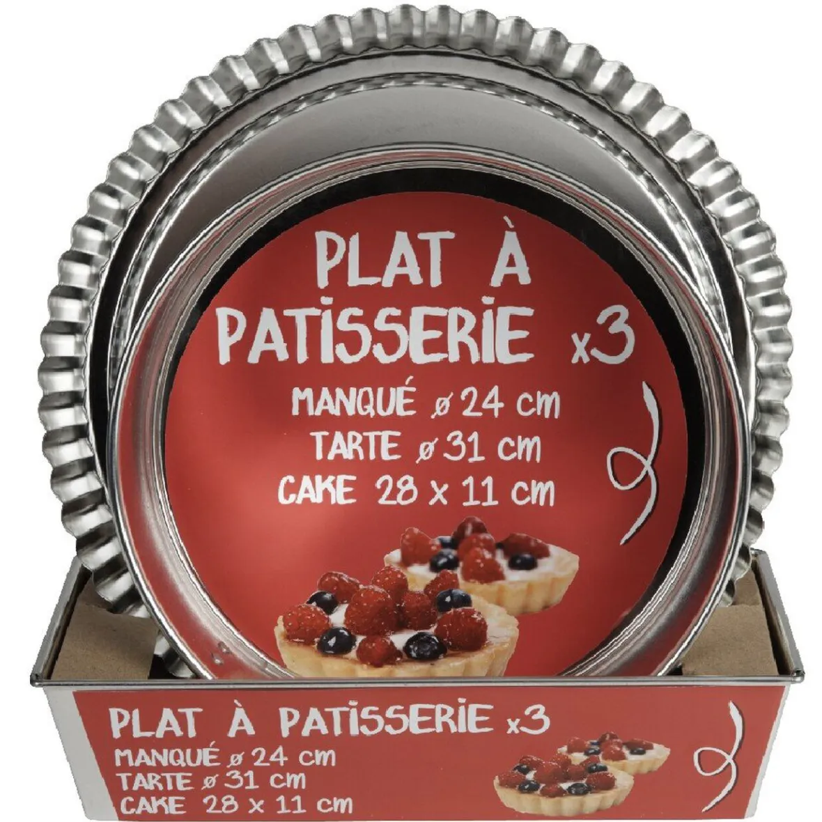 Gifi Cuisson^Plat à pâtisserie x3