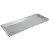 Gifi Cuisson^Plat rectangulaire argenté noir martelé