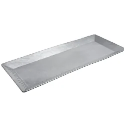 Gifi Cuisson^Plat rectangulaire argenté noir martelé