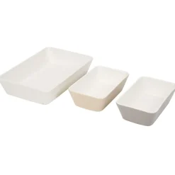 Gifi Cuisson^Plat rectangulaire cuisson four x3 céramique blanc